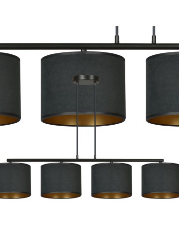Emibig HILDE 4 BL BLACK LAMPA WISZĄCA CZARNY 1054/4 - produkt 2