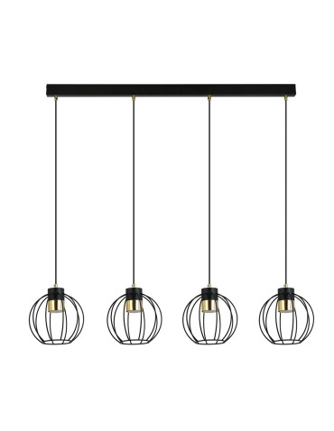 Emibig AJAX 4 BLACK/GOLD Lampa wisząca Czarny/Złoty 1200/4 - produkt 2