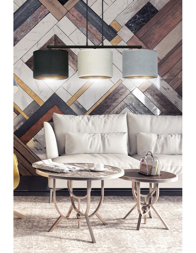 Multicolored pendant lamps - Emibig HILDE 3 BL MIX Pendant LAMP BLACK 1055/3 - product kolory-swiatla.pl 6