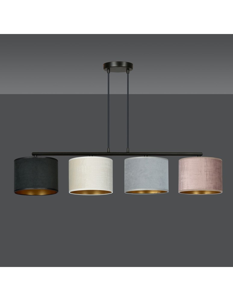 Multicolored pendant lamps - Emibig HILDE 4 BL MIX Pendant LAMP BLACK 1055/4 - product kolory-swiatla.pl 3