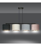 Multicolored pendant lamps - Emibig HILDE 4 BL MIX Pendant LAMP BLACK 1055/4 - product 4