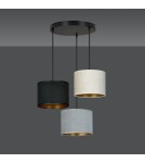 Multicolored pendant lamps - Emibig HILDE 3 BL PREMIUM MIX Pendant LAMP BLACK 1055/3PREM - product 3