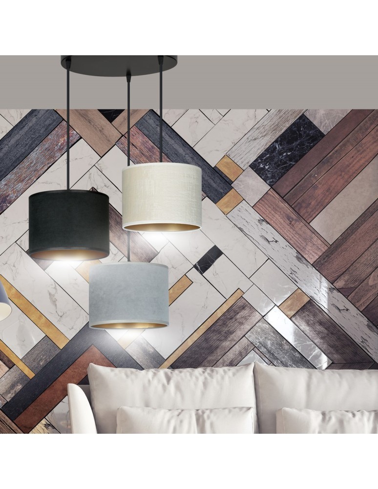 Multicolored pendant lamps - Emibig HILDE 3 BL PREMIUM MIX Pendant LAMP BLACK 1055/3PREM - product kolory-swiatla.pl 7