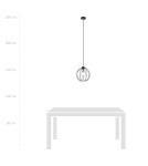 Single pendant lamps - Emibig GINO 1 BLACK/GOLD Pendant Lamp Black/Gold 1222/1 - product 5
