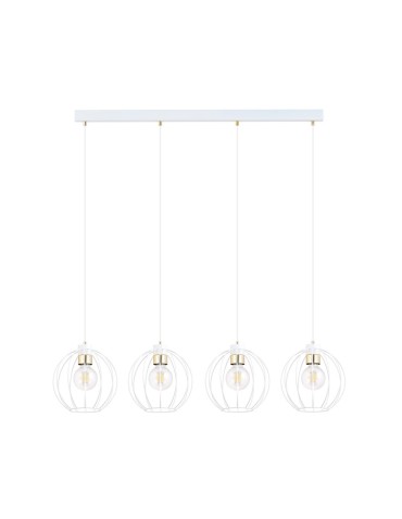 Emibig GINO 4 WHITE/GOLD Lampa wisząca Biały/Złoty 1223/4 - produkt 2