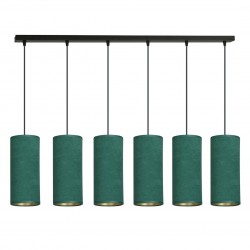 Emibig BENTE 6 BL GREEN LAMPA WISZĄCA CZARNY 1058/6