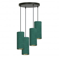 Emibig BENTE 4 BL PREMIUM GREEN LAMPA WISZĄCA CZARNY 1058/4PREM