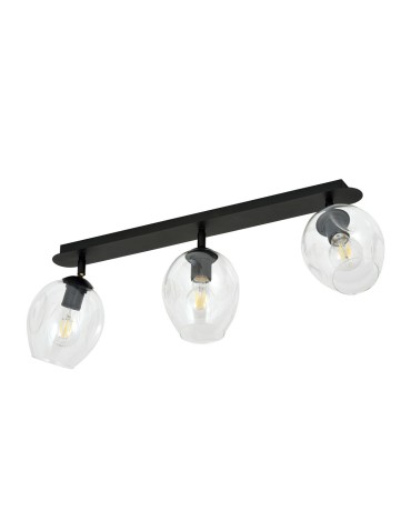 Emibig FLOW 3 TRANSPARENT Lampa sufitowa Czarny 1177/3 - produkt 2