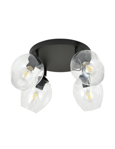 Emibig FLOW 4 TRANSPARENT Lampa sufitowa Czarny 1177/4PREM - produkt 2