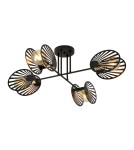 Loft ceiling lamps - industrial - Emibig TALIA 4 Ceiling lamp Black 1181/4 - product 1