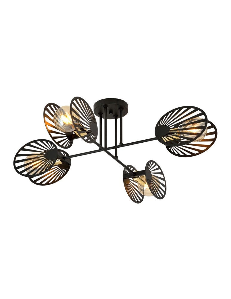 Loft ceiling lamps - industrial - Emibig TALIA 4 Ceiling lamp Black 1181/4 - product kolory-swiatla.pl 1