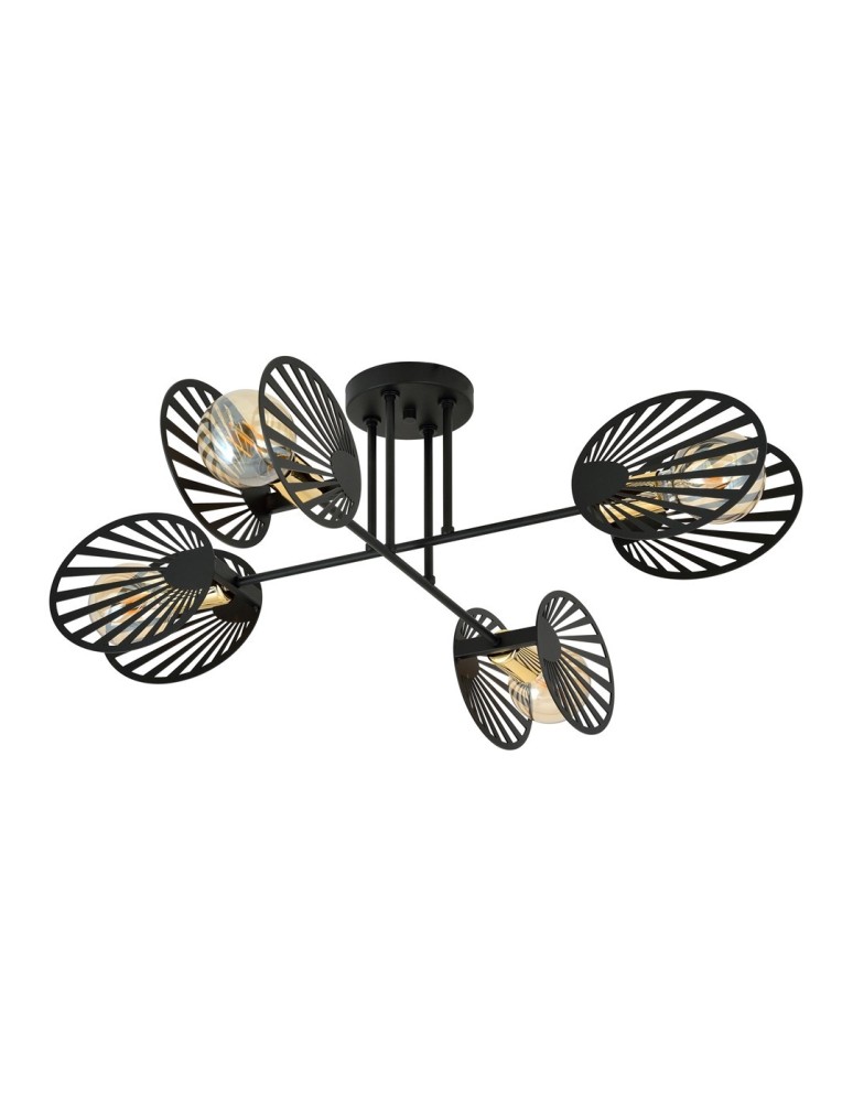 Loft ceiling lamps - industrial - Emibig TALIA 4 Ceiling lamp Black 1181/4 - product kolory-swiatla.pl 2