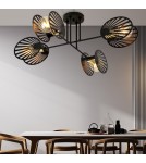 Loft ceiling lamps - industrial - Emibig TALIA 4 Ceiling lamp Black 1181/4 - product 4