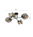 Loft ceiling lamps - industrial - Emibig TALIA 4 Ceiling lamp Black 1181/4 - product 5
