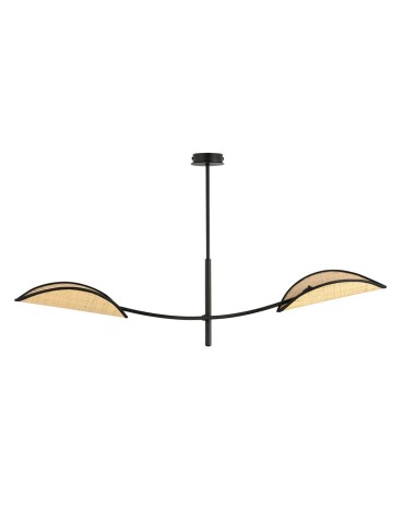 Emibig LOTUS 2 BLACK/RATTAN SUSPENSION LAMP BLACK 1108/2 - product 2