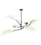 Lampy wiszące - Emibig LOTUS 6 WHITE/GOLD LAMPA SUFITOWA CZARNY 1107/6 - produkt 2