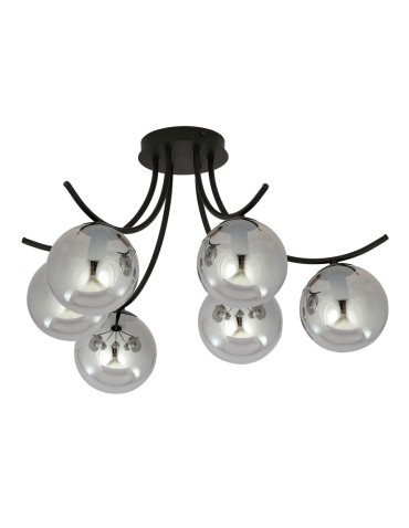 Emibig BOSTON 6 BLACK/GRAFIT LAMPA SUFITOWA CZARNY 1110/6 - produkt 2