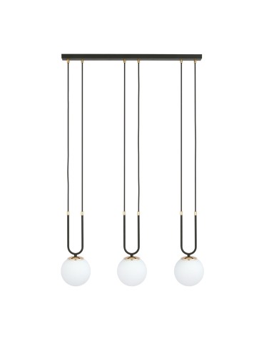 Emibig GLAM 3 BLACK/OPAL LAMPA WISZĄCA CZARNY 1112/3 - produkt 2