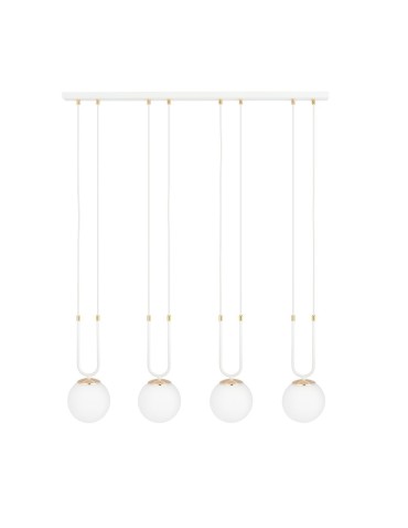 Emibig GLAM 4 WHITE/OPAL LAMPA WISZĄCA BIAŁY 1115/4 - produkt 2