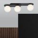 Emibig PLAZA 3 BLACK/OPAL LAMPA SUFITOWA CZARNY 1118/3