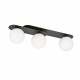 Emibig PLAZA 3 BLACK/OPAL LAMPA SUFITOWA CZARNY 1118/3