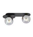 Small ceiling lamps - Emibig PLAZA 2 BLACK/GRAPHITE SUSPENSION LAMP BLACK 1119/2 - product 1