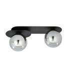 Small ceiling lamps - Emibig PLAZA 2 BLACK/GRAPHITE SUSPENSION LAMP BLACK 1119/2 - product 2
