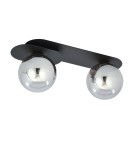 Small ceiling lamps - Emibig PLAZA 2 BLACK/GRAPHITE SUSPENSION LAMP BLACK 1119/2 - product 5