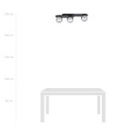 Ceiling lamps spheres - Emibig PLAZA 3 BLACK/GRAPHITE SUSPENSION LAMP BLACK 1119/3 - product 7