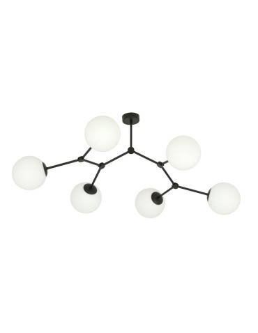 Emibig SPACE 6 BLACK/OPAL LAMPA SUFITOWA CZARNY 1133/6 - produkt 2