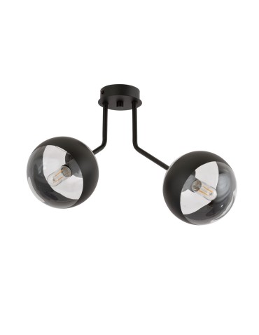 Emibig NOVA 2 BLACK/STRIPE LAMPA SUFITOWA CZARNY 1139/2 - produkt 2