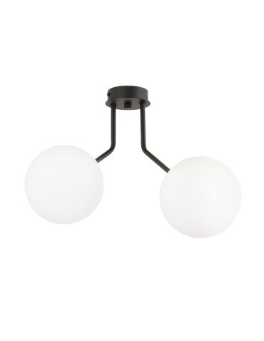 Emibig NOVA 2 BLACK/OPAL LAMPA SUFITOWA CZARNY 1138/2 - produkt 2