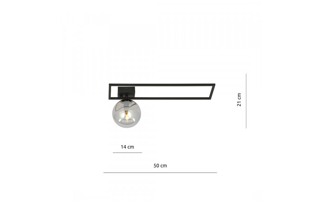 Emibig IMAGO 1B BLACK/GRAFIT LAMPA SUFITOWA CZARNY 1131/1B