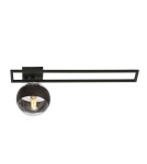 Ceiling lamps spheres - Emibig IMAGO 1C BLACK/STRIPE SUSPENSION LAMP BLACK 1132/1C - product 1