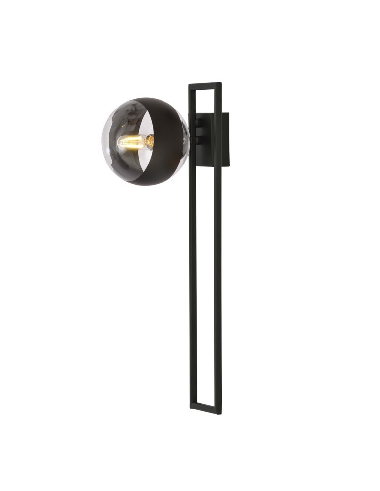 Ceiling lamps spheres - Emibig IMAGO 1C BLACK/STRIPE SUSPENSION LAMP BLACK 1132/1C - product kolory-swiatla.pl 3