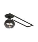 Ceiling lamps spheres - Emibig IMAGO 1C BLACK/STRIPE SUSPENSION LAMP BLACK 1132/1C - product 6