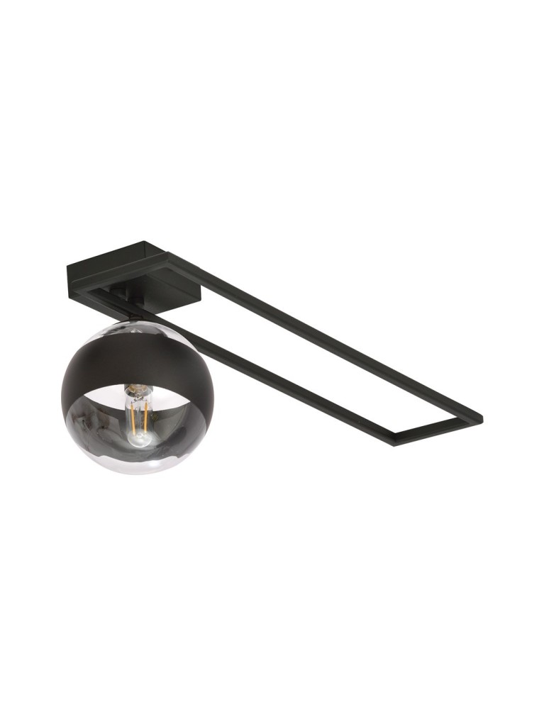 Ceiling lamps spheres - Emibig IMAGO 1C BLACK/STRIPE SUSPENSION LAMP BLACK 1132/1C - product kolory-swiatla.pl 6