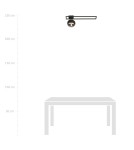 Ceiling lamps spheres - Emibig IMAGO 1C BLACK/STRIPE SUSPENSION LAMP BLACK 1132/1C - product 8