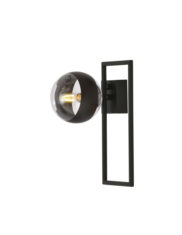 Ceiling lamps spheres - Emibig IMAGO 1D BLACK/STRIPE SUSPENSION LAMP BLACK 1132/1D - product kolory-swiatla.pl 3