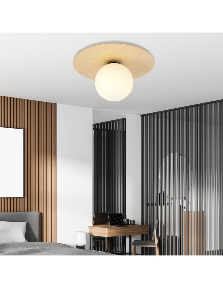 Ceiling lamps spheres - Emibig KENZO 1B SUSPENSION LAMP BRONZE 1142/1B - product kolory-swiatla.pl 3