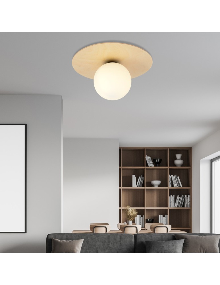 Ceiling lamps spheres - Emibig KENZO 1B SUSPENSION LAMP BRONZE 1142/1B - product kolory-swiatla.pl 4