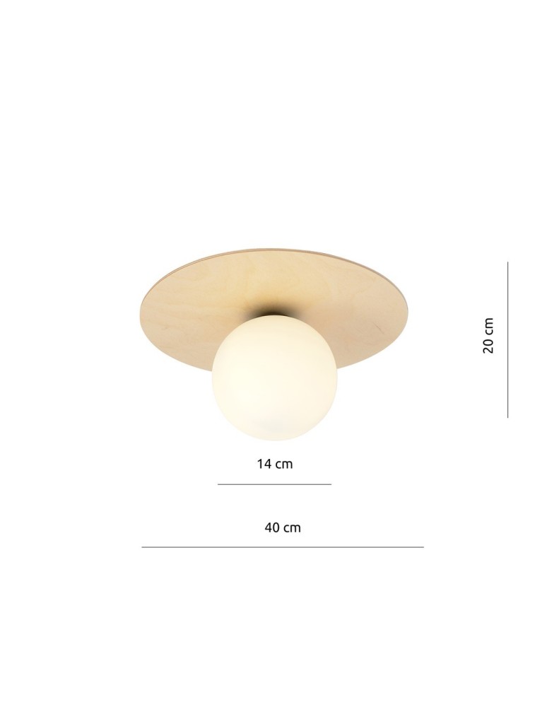 Ceiling lamps spheres - Emibig KENZO 1B SUSPENSION LAMP BRONZE 1142/1B - product kolory-swiatla.pl 5