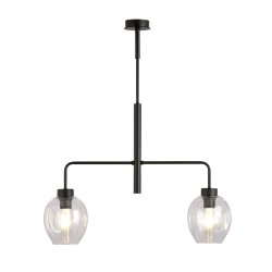 Emibig LUKKA 2 BLACK/TRANSPARENT LAMPA WISZĄCA CZARNY 1164/2
