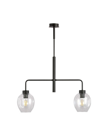 Emibig LUKKA 2 BLACK/TRANSPARENT LAMPA WISZĄCA CZARNY 1164/2 - produkt 2