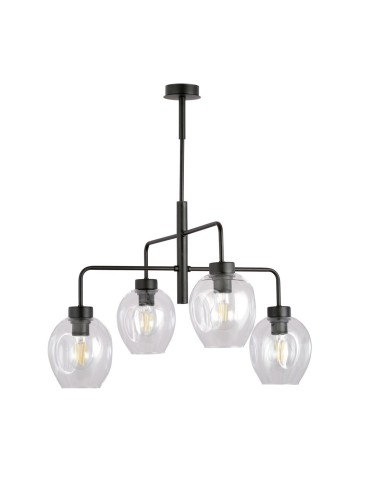 Emibig LUKKA 4 BLACK/TRANSPARENT LAMPA WISZĄCA CZARNY 1164/4 - produkt 2