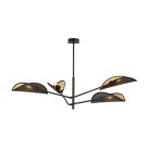 4 point chandelier - Emibig VENE 4 BLACK/GOLD SUSPENSION LAMP BLACK 1158/4 - product 1