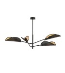 4 point chandelier - Emibig VENE 4 BLACK/GOLD SUSPENSION LAMP BLACK 1158/4 - product 2