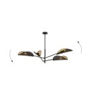 4 point chandelier - Emibig VENE 4 BLACK/GOLD SUSPENSION LAMP BLACK 1158/4 - product 3