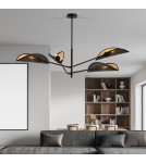 4 point chandelier - Emibig VENE 4 BLACK/GOLD SUSPENSION LAMP BLACK 1158/4 - product 5