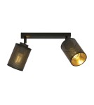 Adjustable ceiling lamps - spots - Emibig BRONX 2 BLACK SUSPENSION LAMP BLACK 1152/2 - product 1